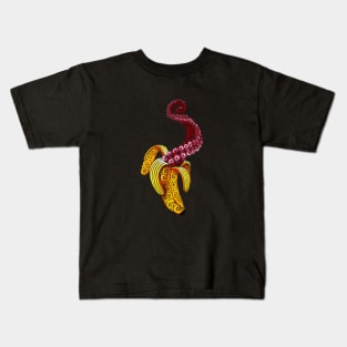 Swirly Mutant-Banana Kids T-Shirt